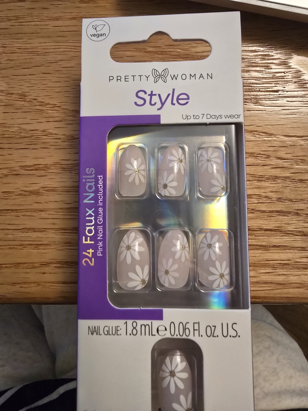 Style Pink Floral Press-On Nails